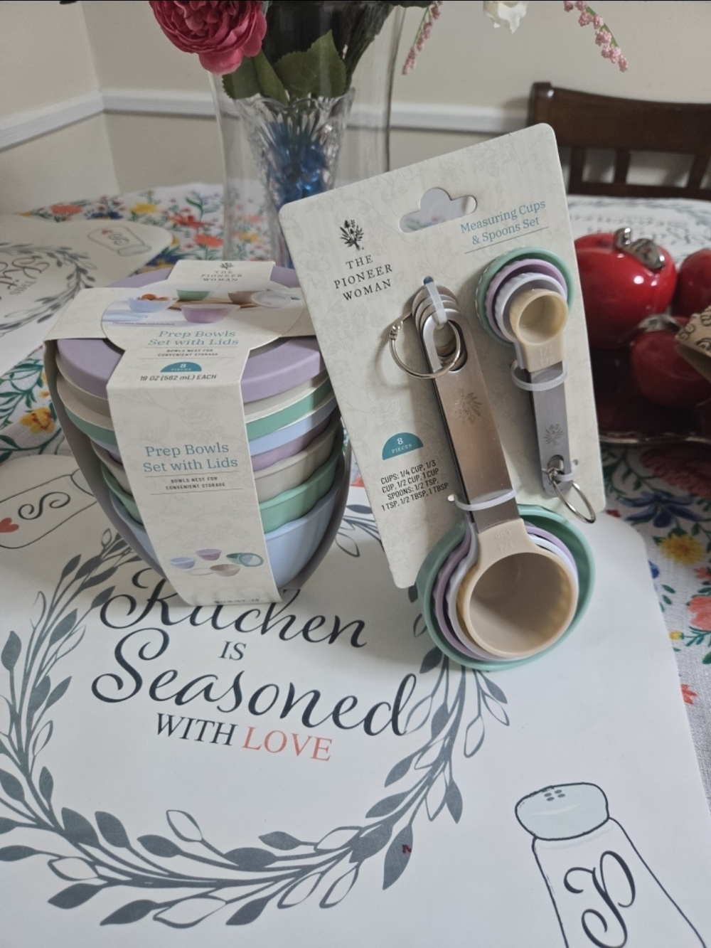 The Pioneer Woman Pastel Measuring Cups & Prep Bowls Set